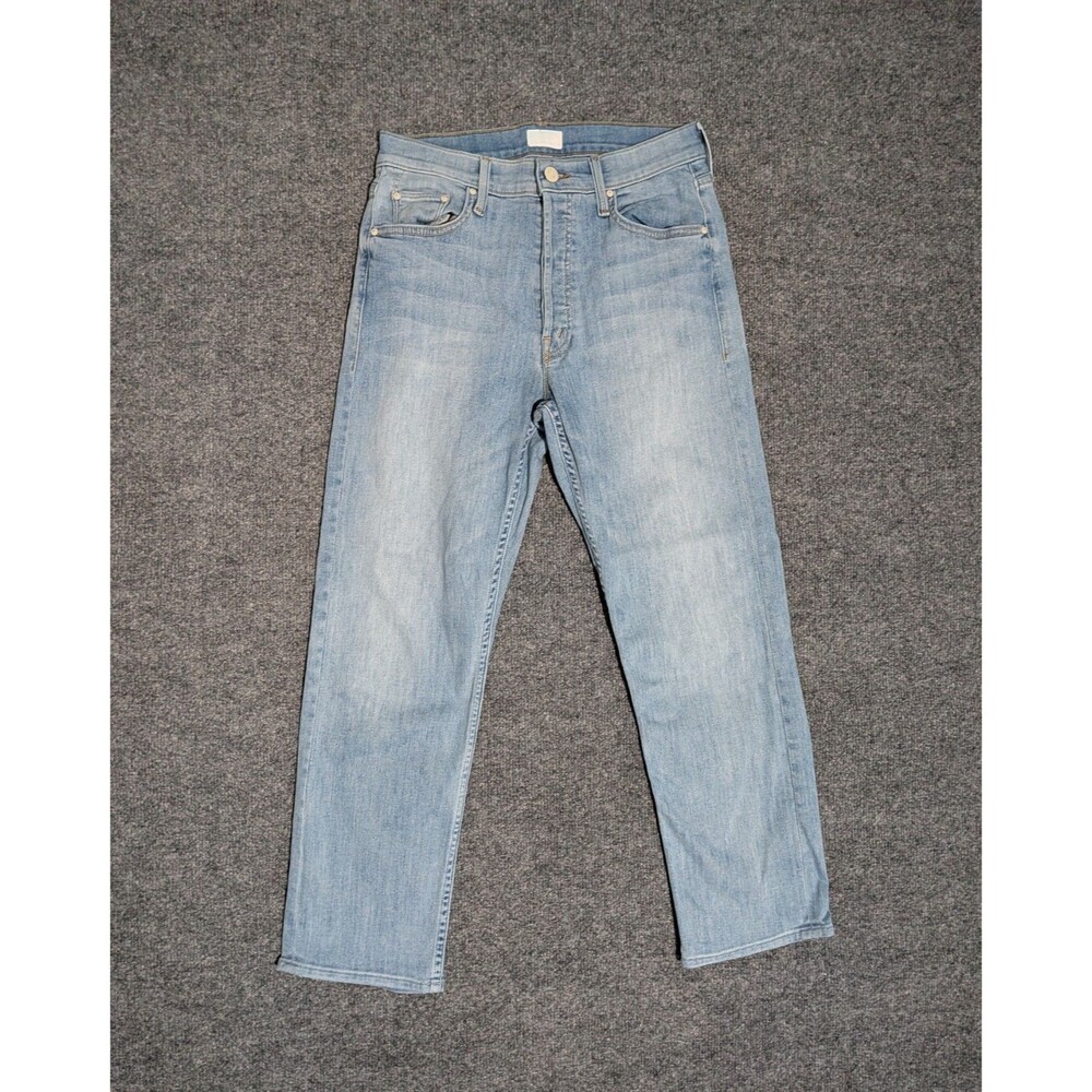 Mother Jeans Womens 28 (27x25.5) The Tomcat Its Kind My Thing Straight Crop Blue
